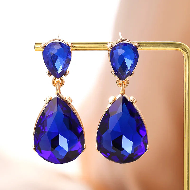 Navy earrings deals