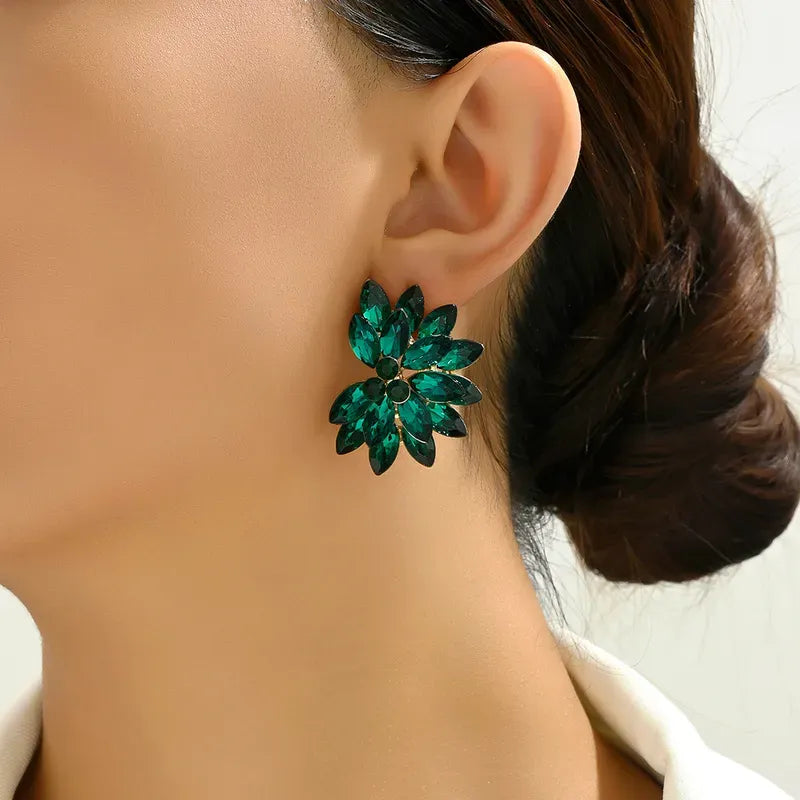 Green earrings discount