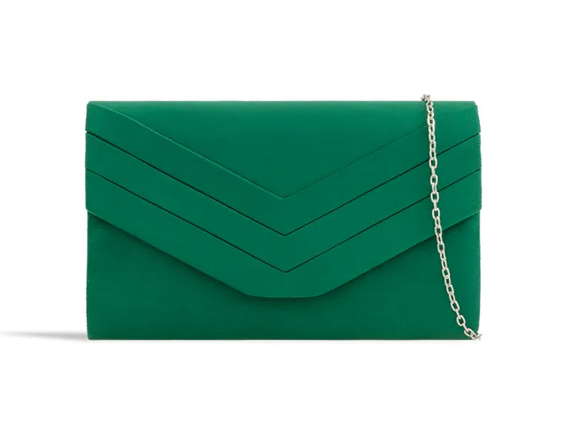 Dark top green clutch