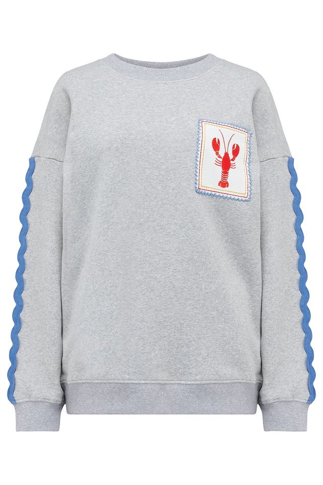 Eadie Relaxed Grey Sweatshirt