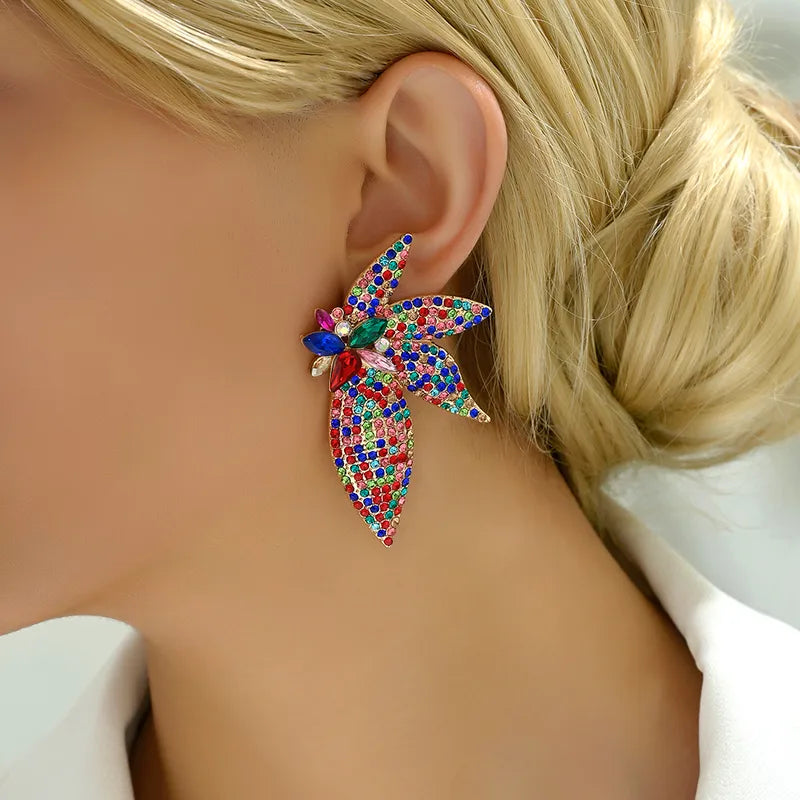 Colourful Butterfly Earring