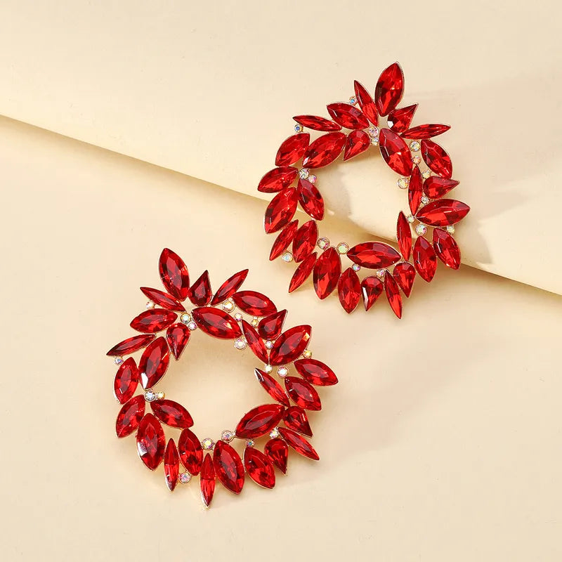 RED STATEMENT EARRING