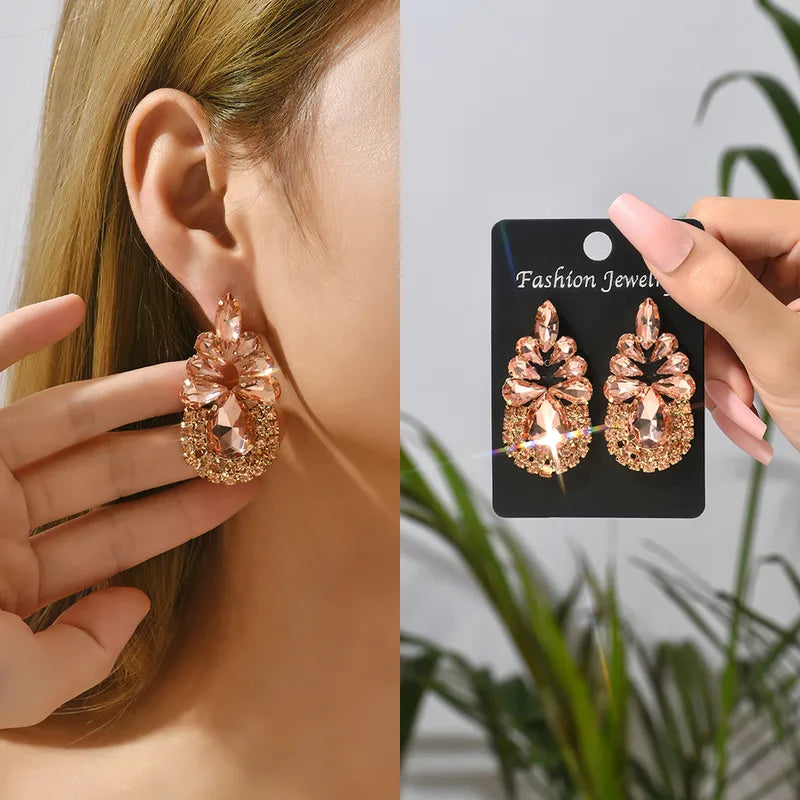 Champagne Water Droplet Earring