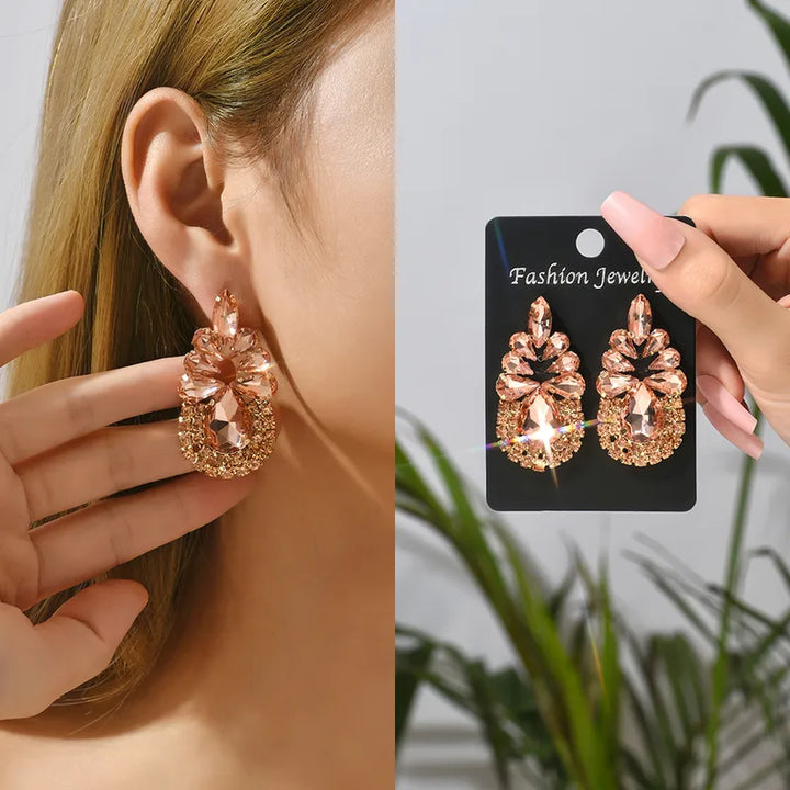 Champagne Water Droplet Earring