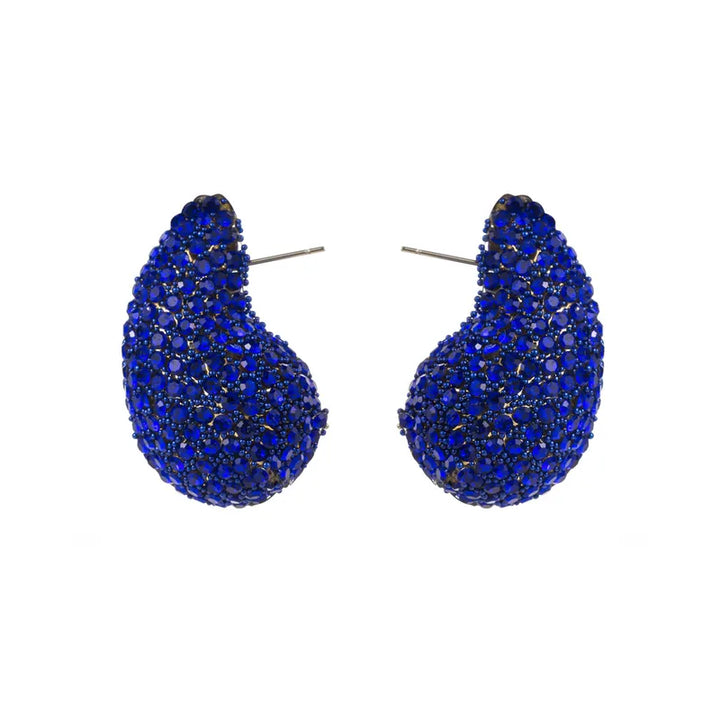 Blue Tear Drop Earring