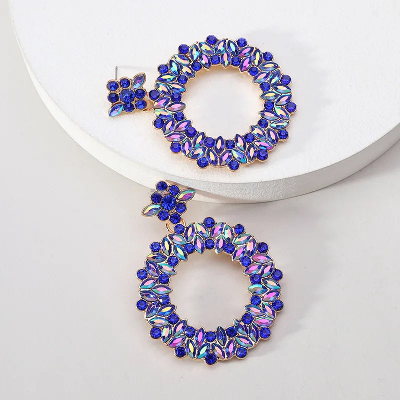 Blue Circle Earring