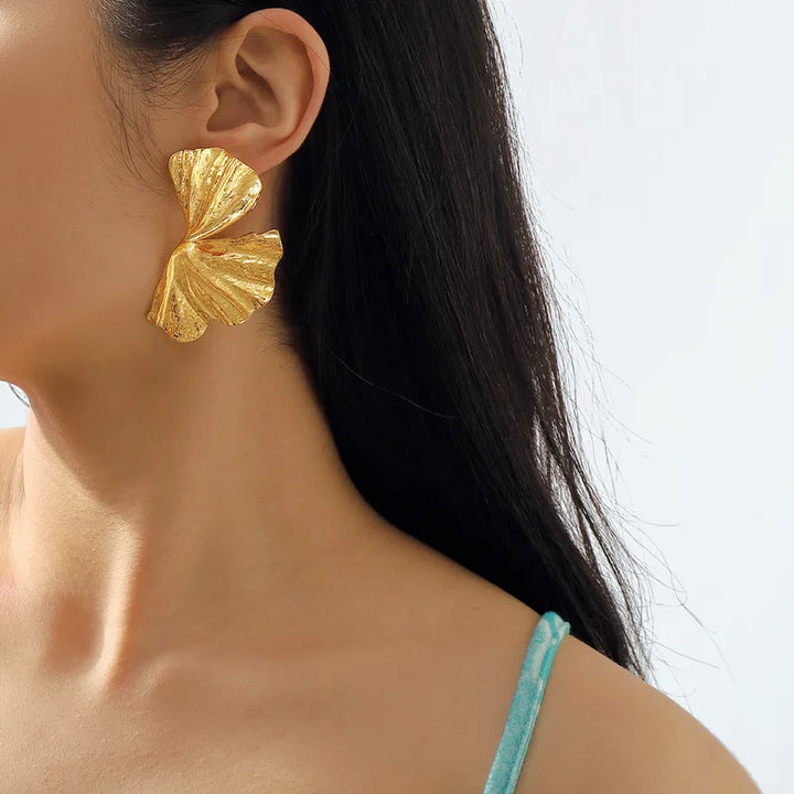 Gold Leaf Earring