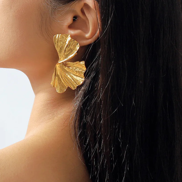 Gold Leaf Earring
