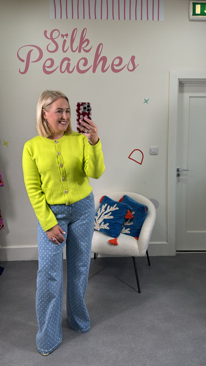 Denim Polka Dot Jean