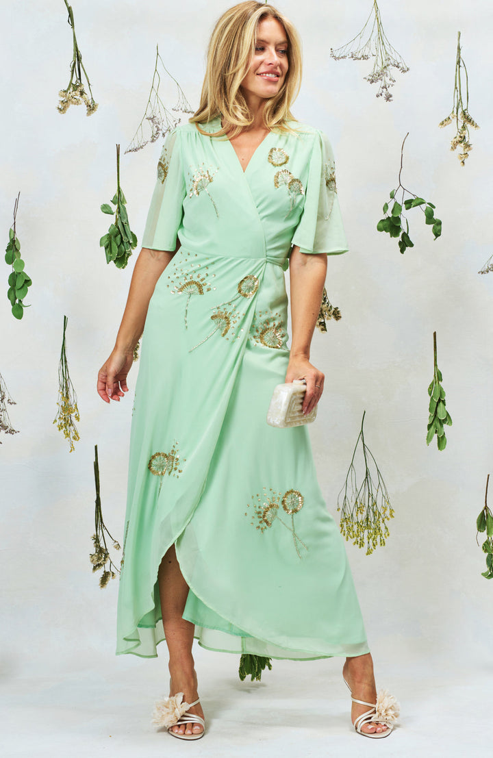 Sunday Mint Embellished Dress