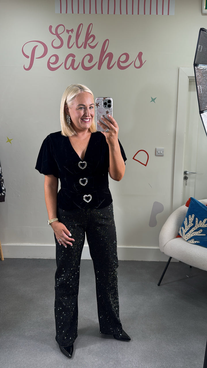 Sparkly Black Jeans
