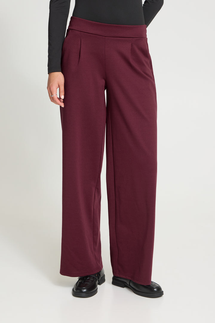 Kate Straight Leg Burgandy Trouser