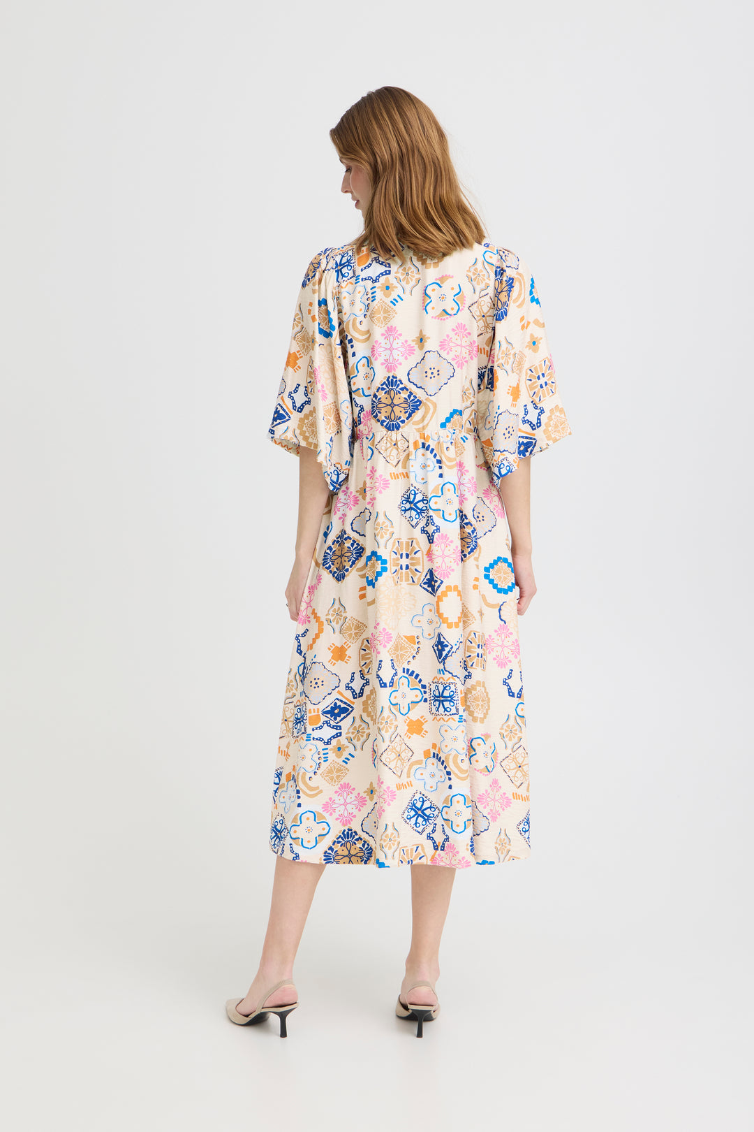 Lancie Tile Print Summer Dress