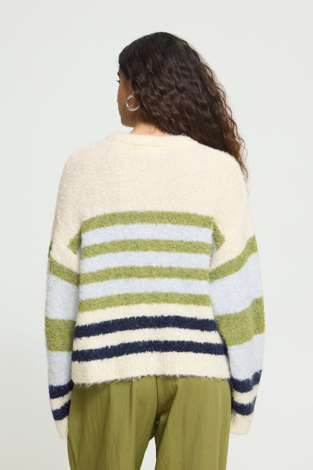 Birch Blue Stripe Wool Jumper