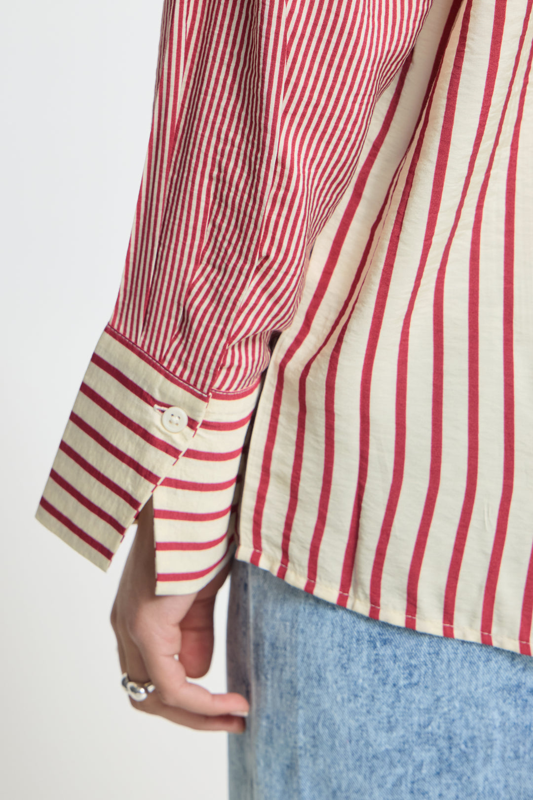 Louri Striped Red and Cream Shirt