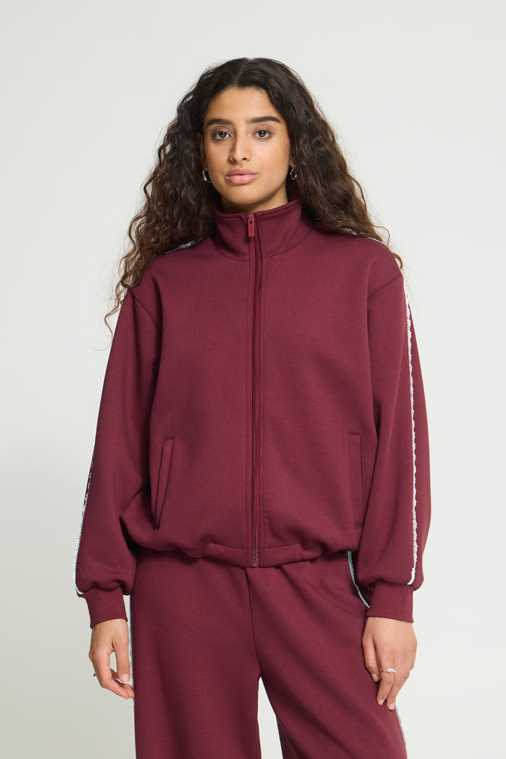 Kate Neo Burgandy Zip Up
