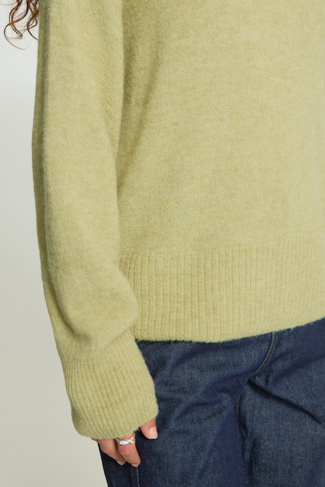 Leek Green Polo Jumper