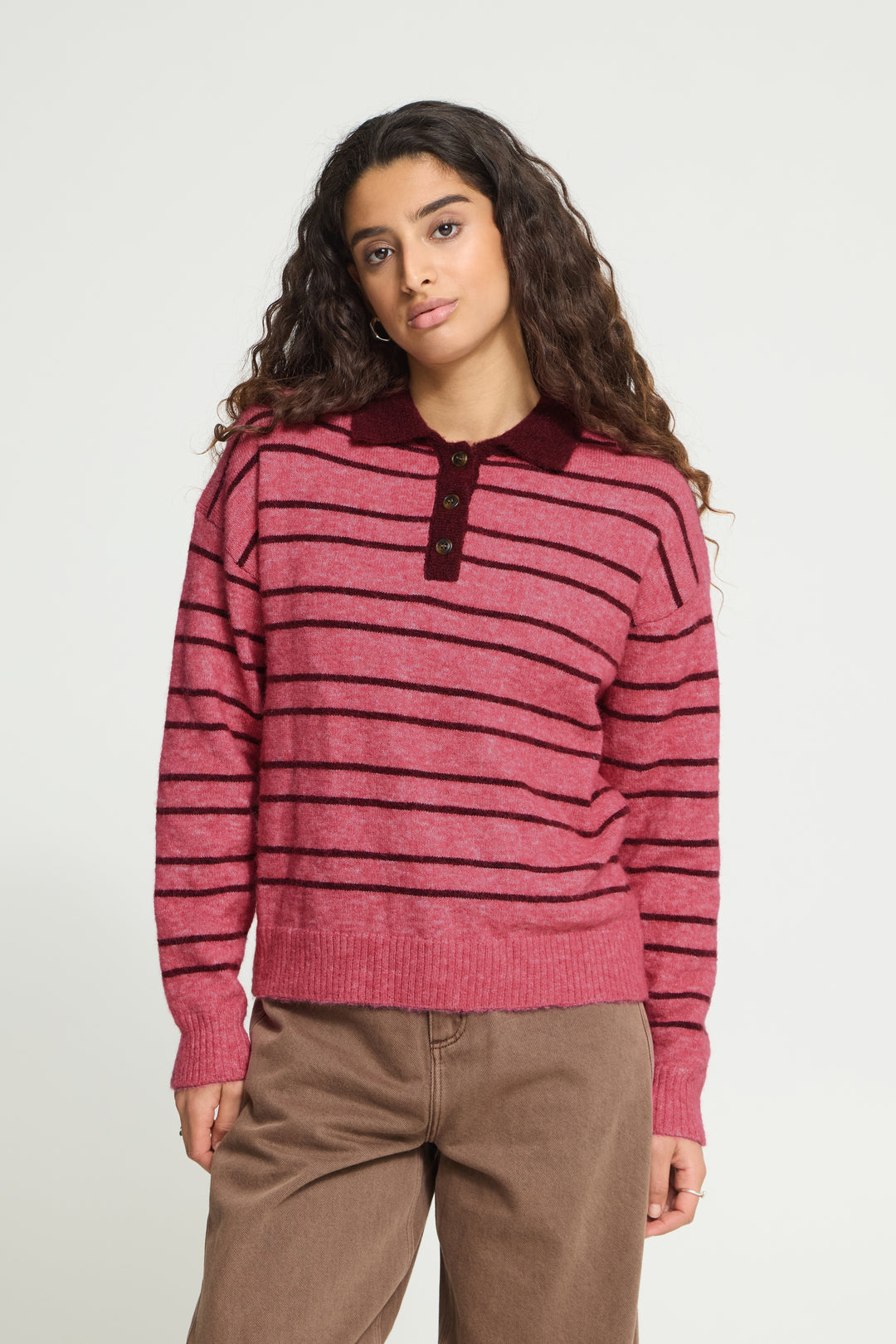 Fruit Dove Striped Pink Jumper