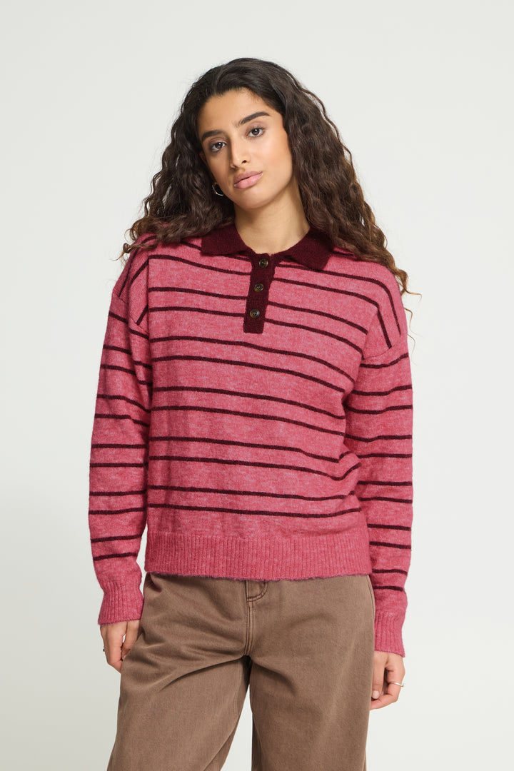 Fruit Dove Striped Pink Jumper