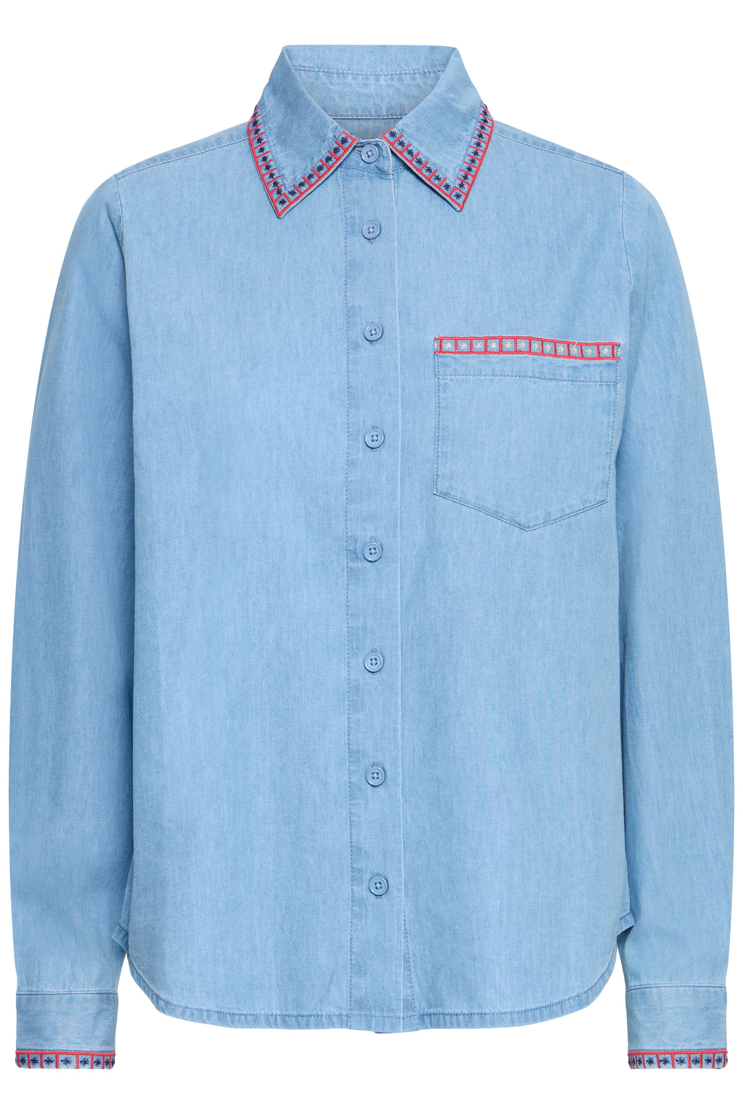 Barcy Denim Embroidery Shirt