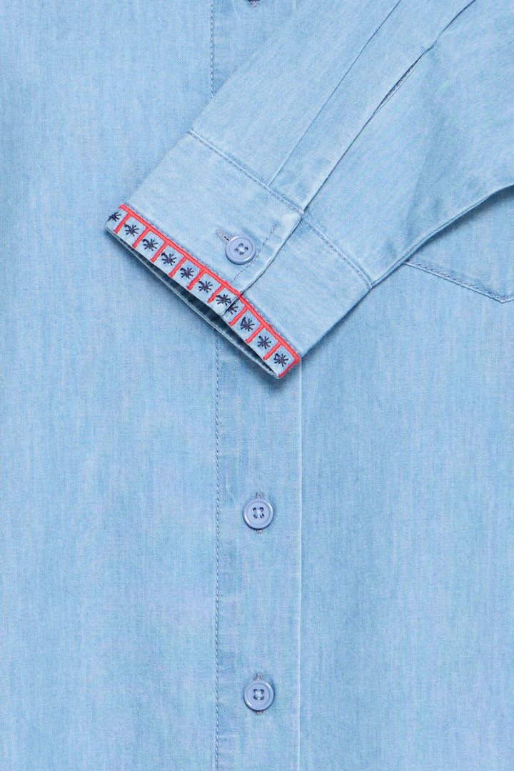 Barcy Denim Embroidery Shirt