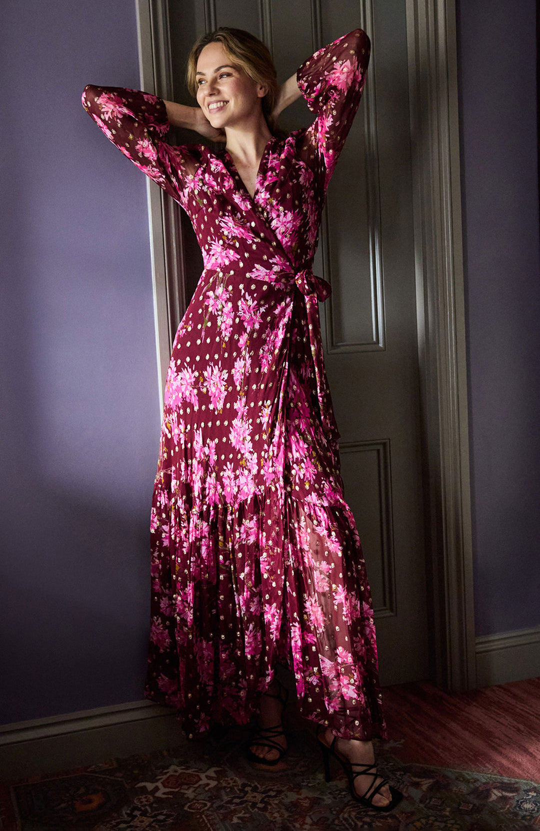 THE BLOSSOM MAXI WRAP DRESS