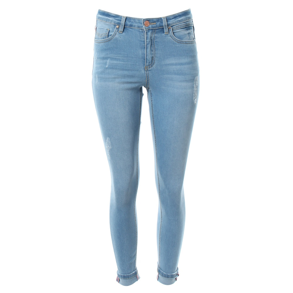 BAILEY CROP JEANS ICE BLUE