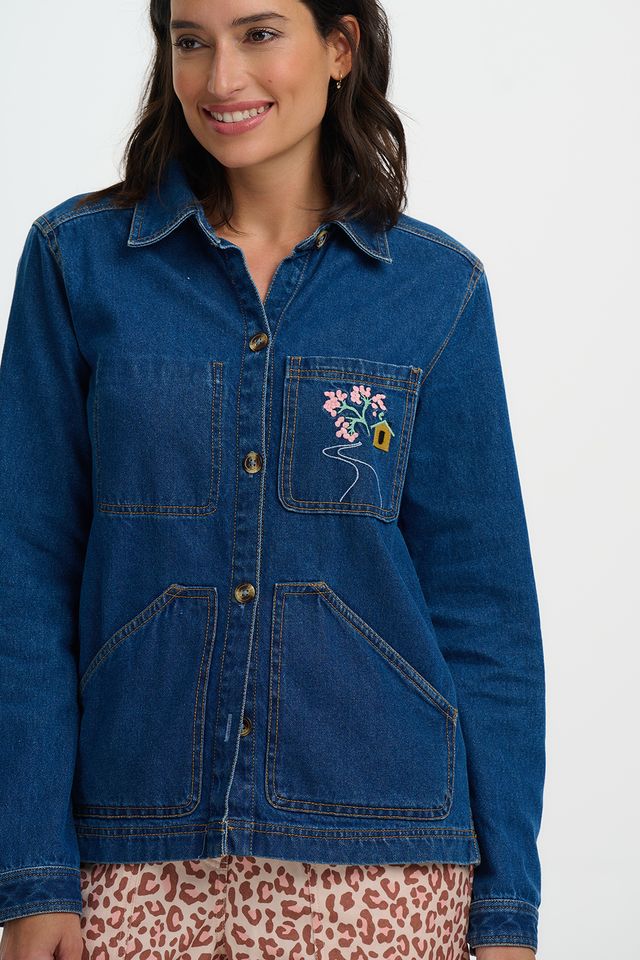 Dita Denim Jacket Mid Blue