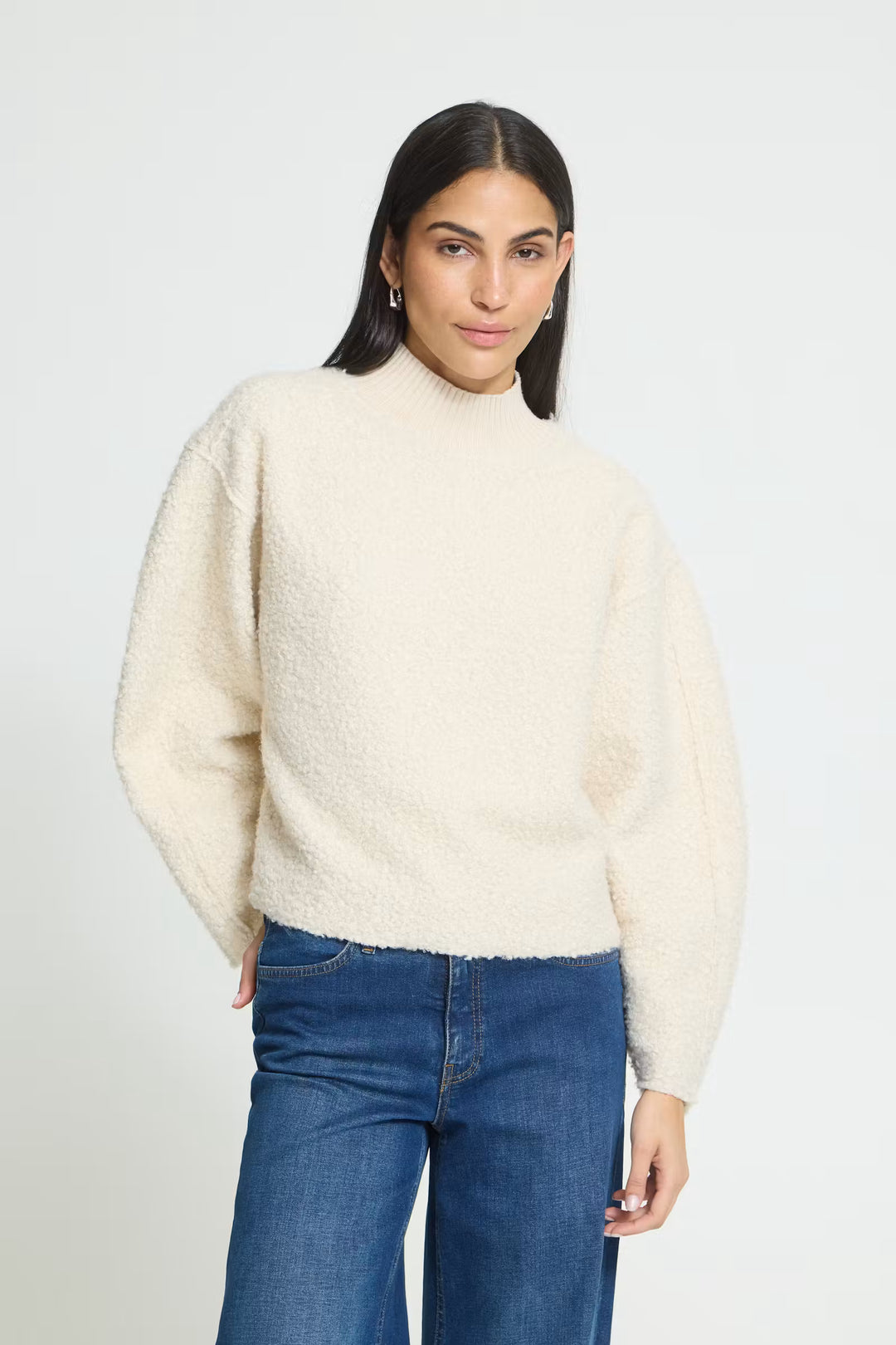 Curley Teddy Ecru Jumper