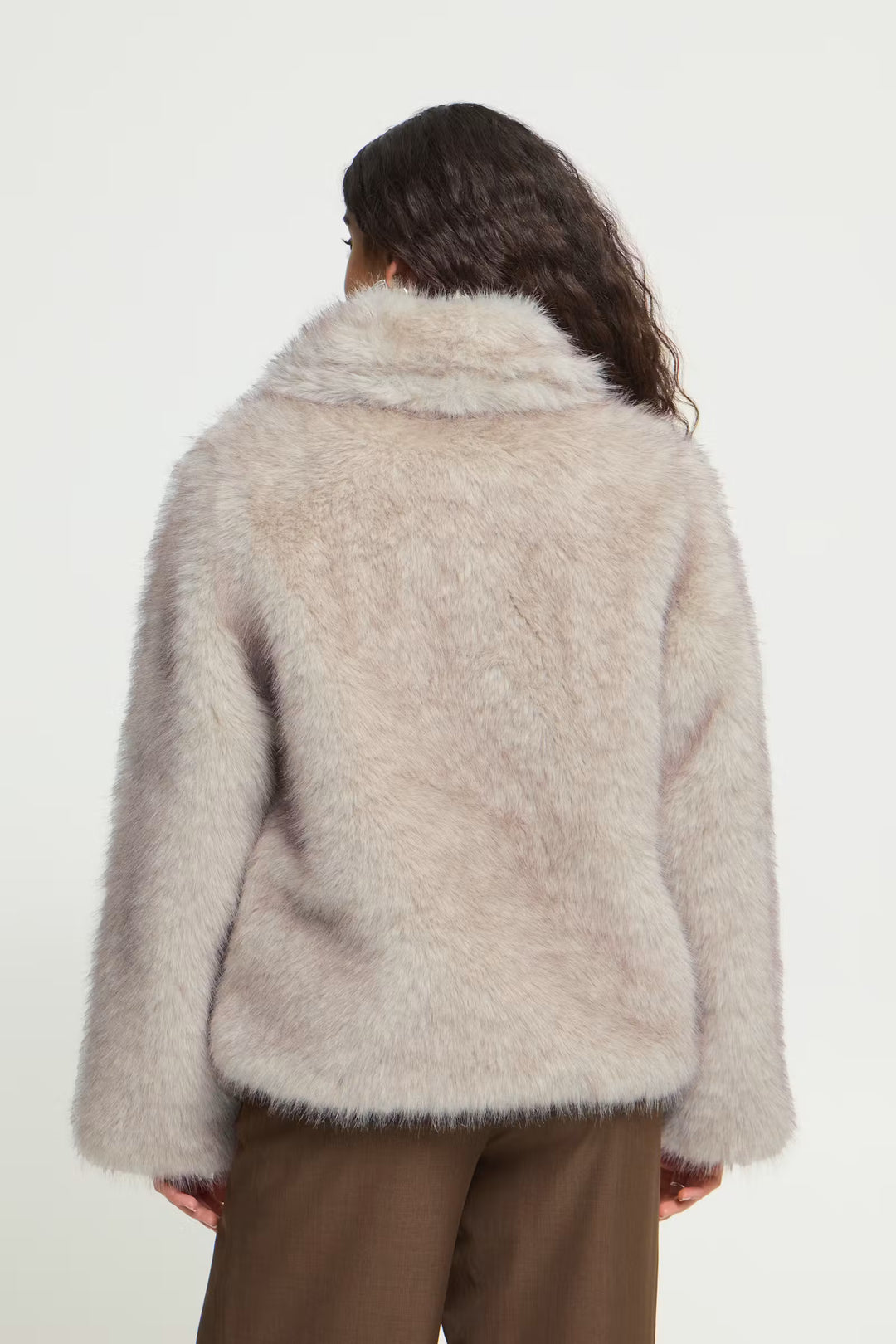 Hayana Stone Faux Fur Coat