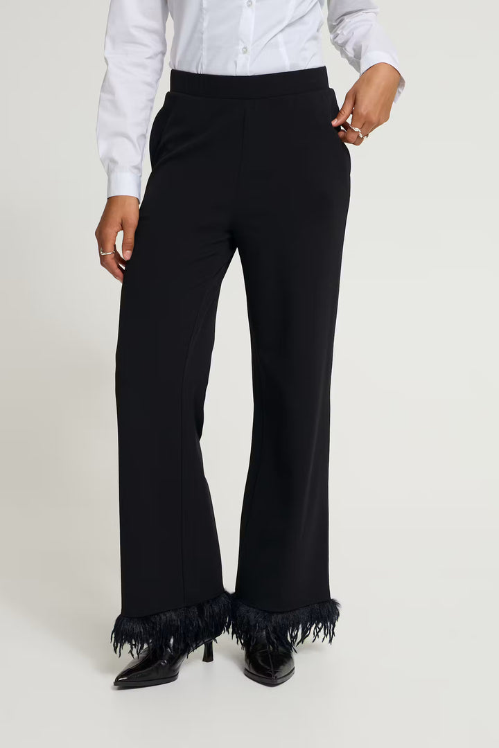 Katine Fur Cuff Trousers