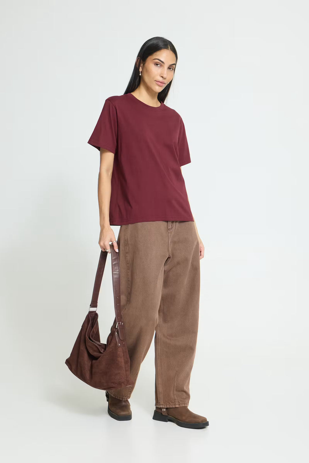 Palmer loose Burgundy T-Shirt