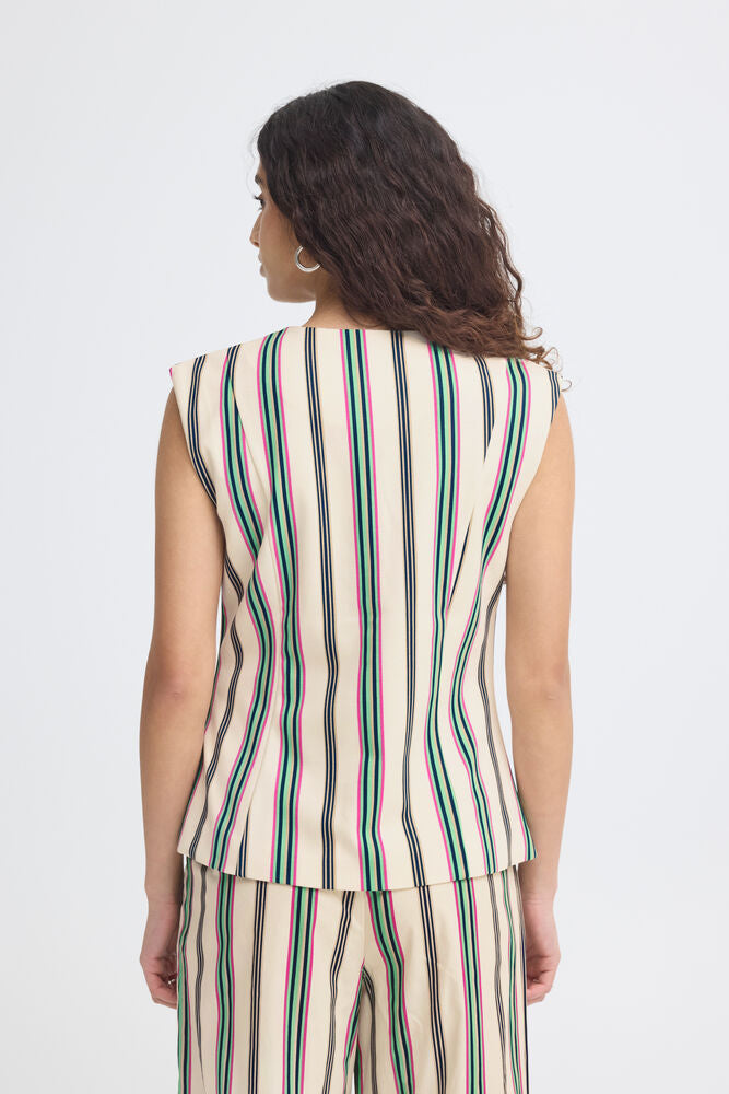 Multi Stripe Waistcoat