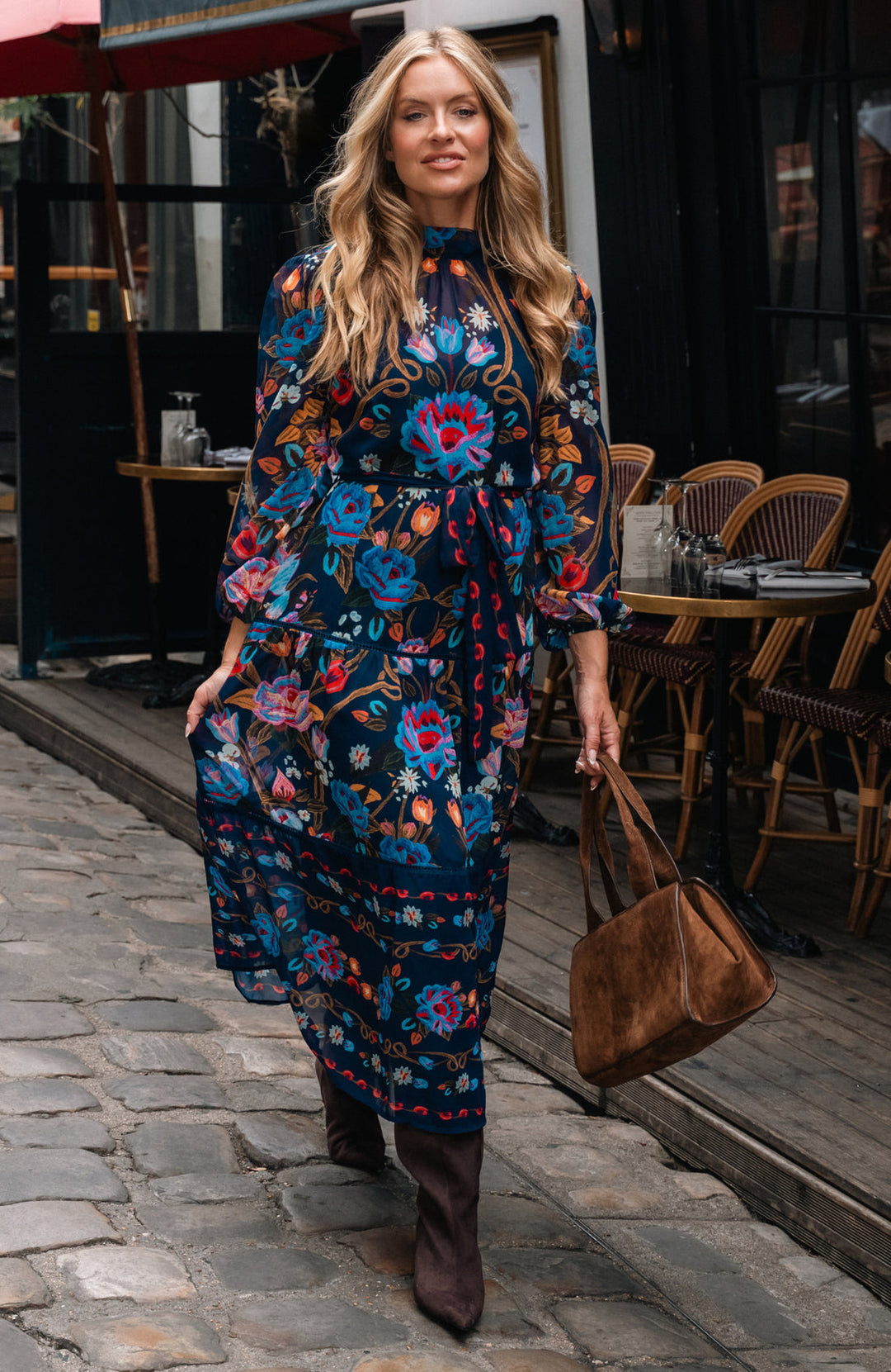 The Twila Navy Dress