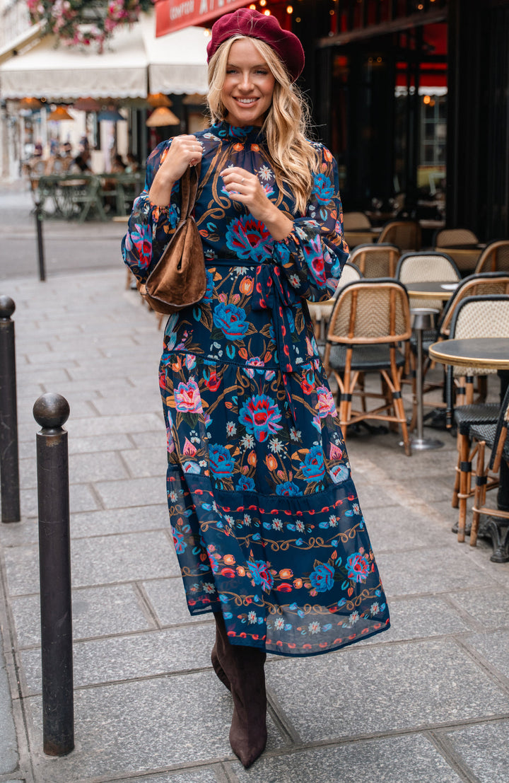 The Twila Navy Dress