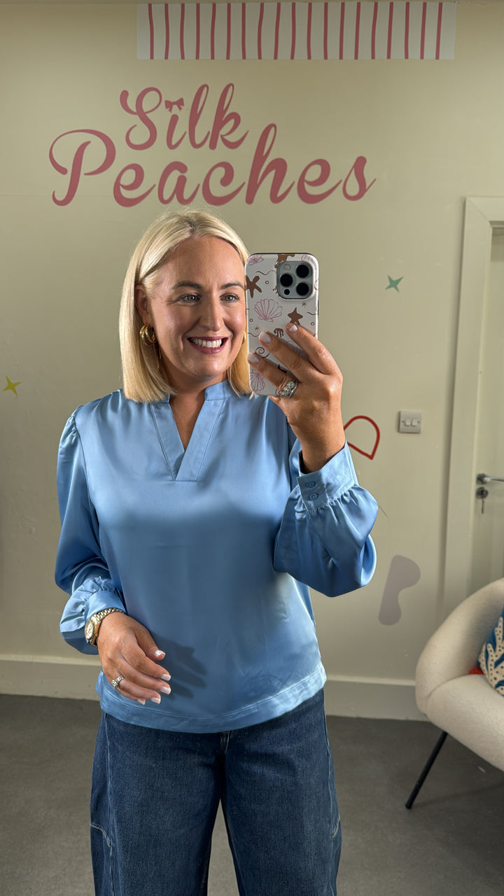 Letta Cornflower Blue Blouse