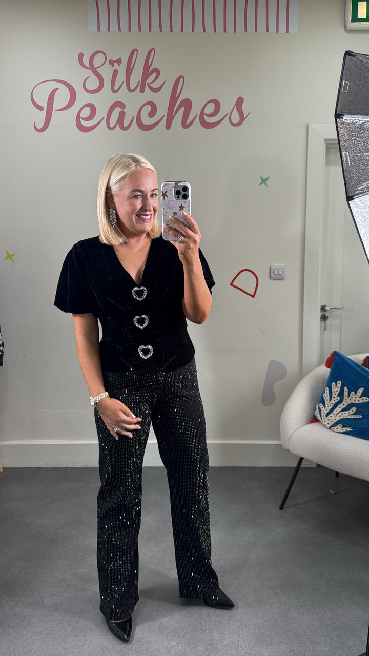Sparkly Black Jeans