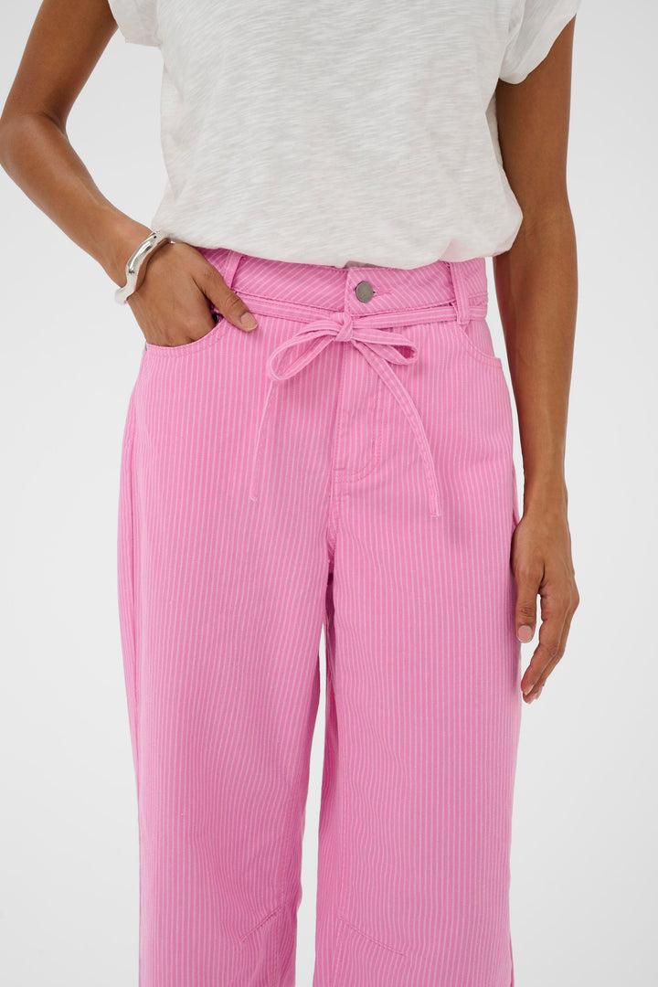 Cuayna Pink Stripe Pants