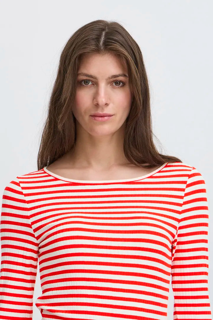 CELLA LONG SLEEVE T-SHIRT RED