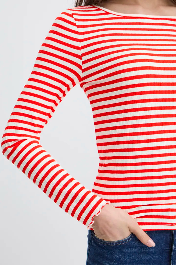 CELLA LONG SLEEVE T-SHIRT RED