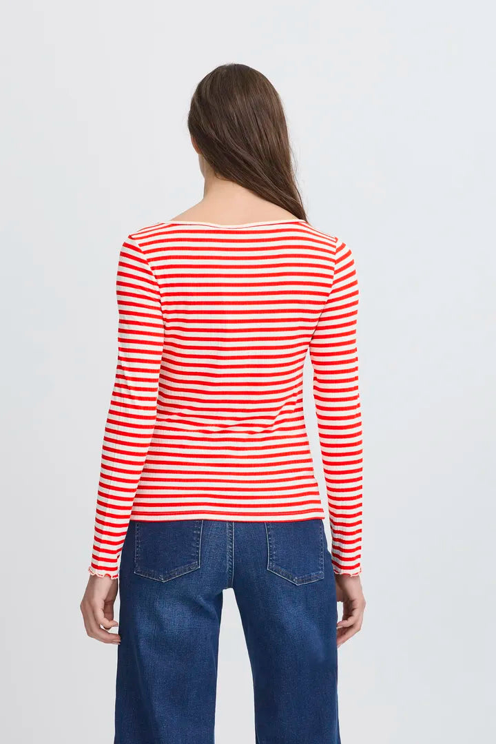 CELLA LONG SLEEVE T-SHIRT RED