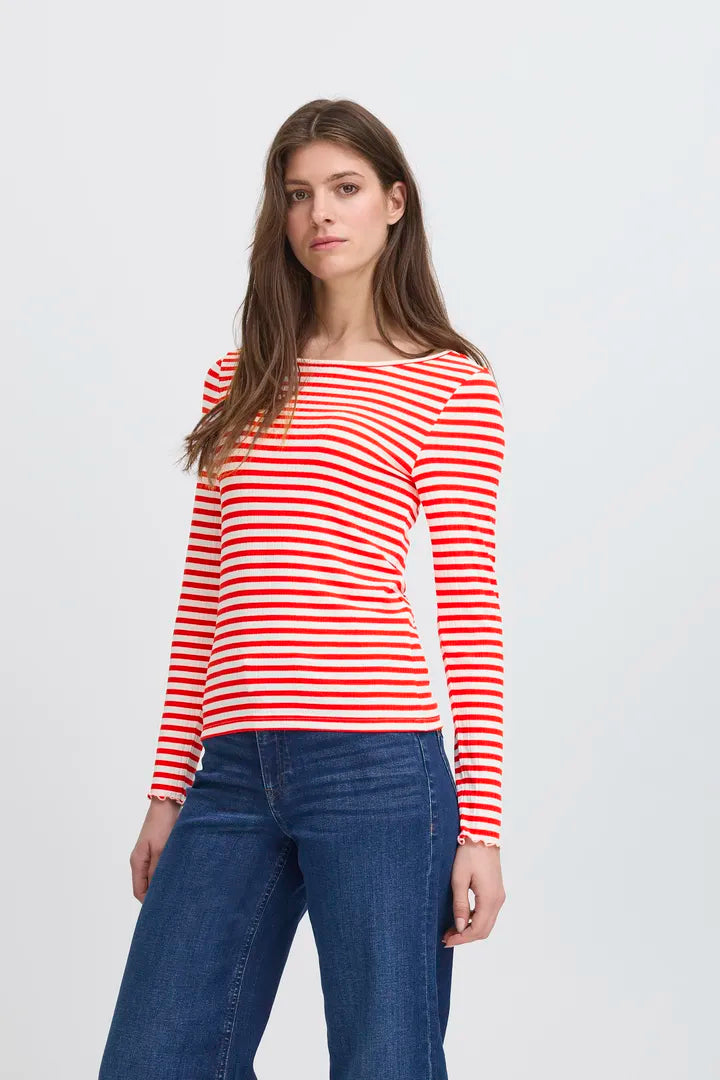 CELLA LONG SLEEVE T-SHIRT RED