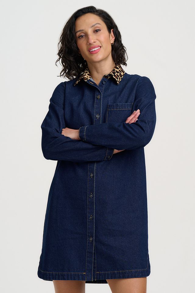 Isla Mini Denim Shirt Dress