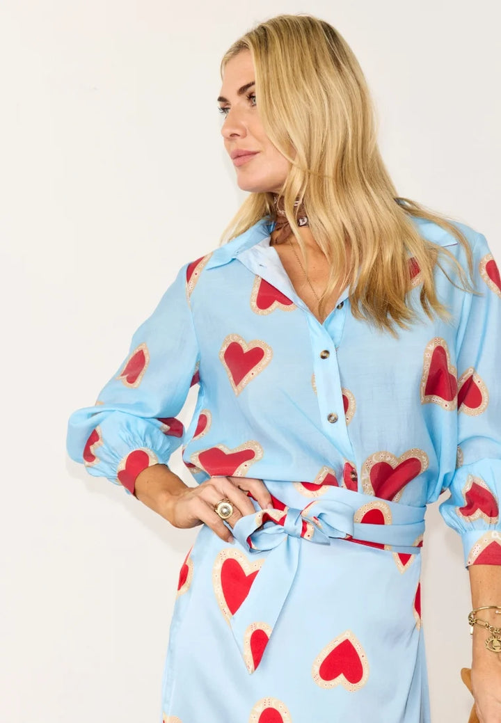 Baby Blue Heart Miley Shirt