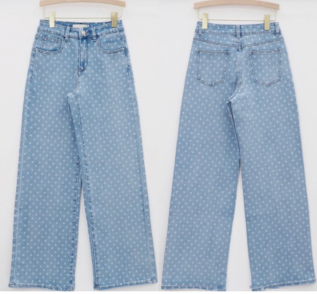 Denim Polka Dot Jean