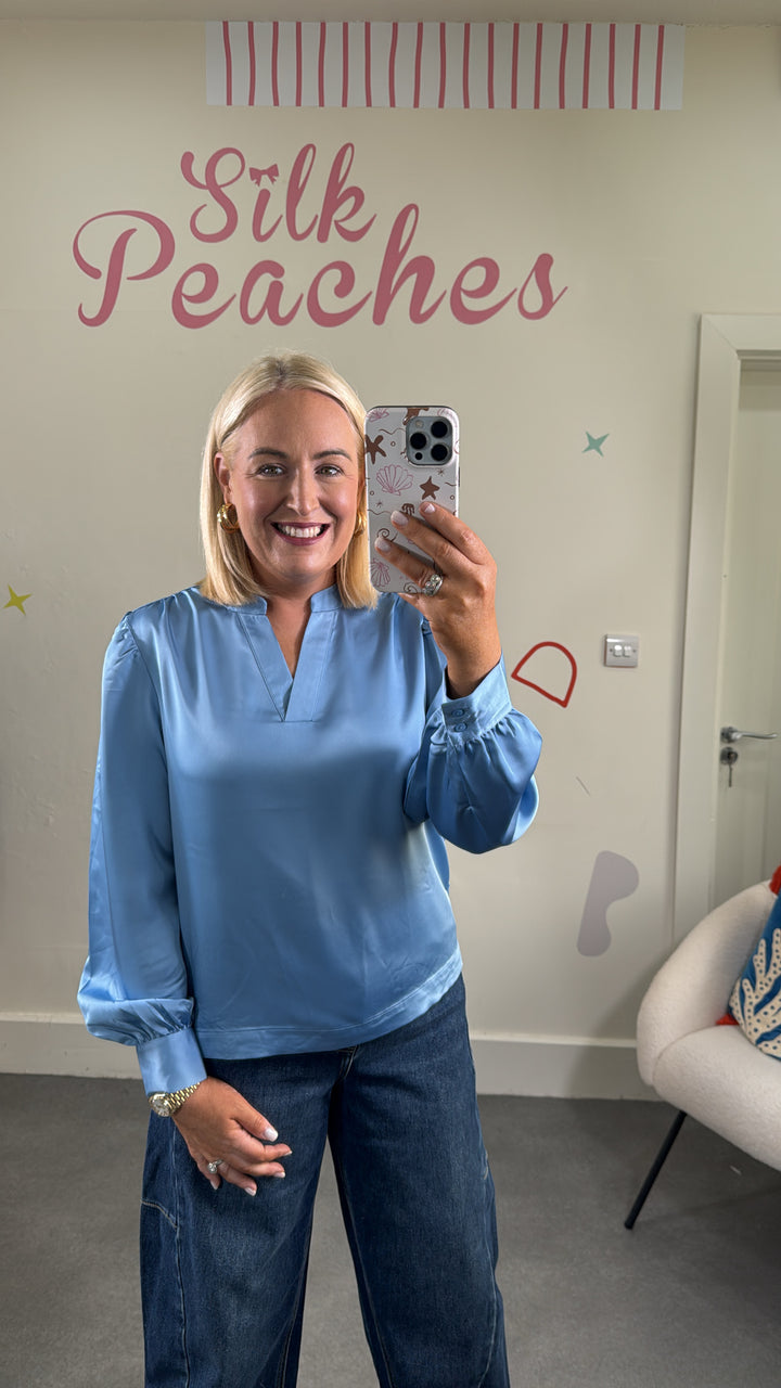 Letta Cornflower Blue Blouse