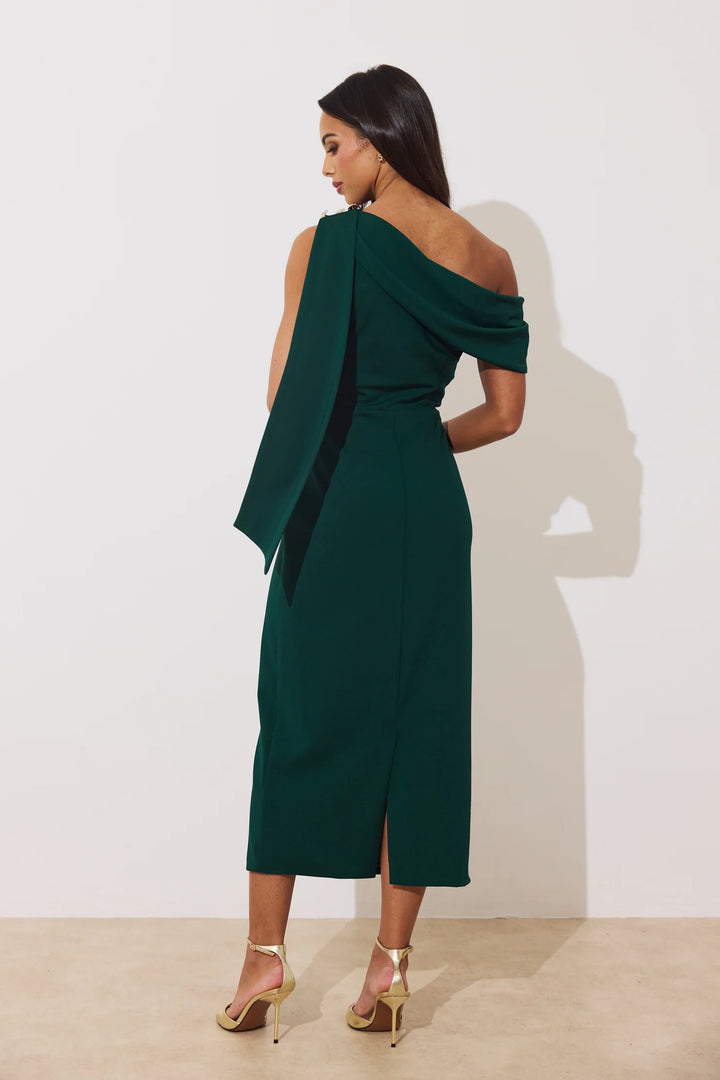 Eleni Forest Green Dress