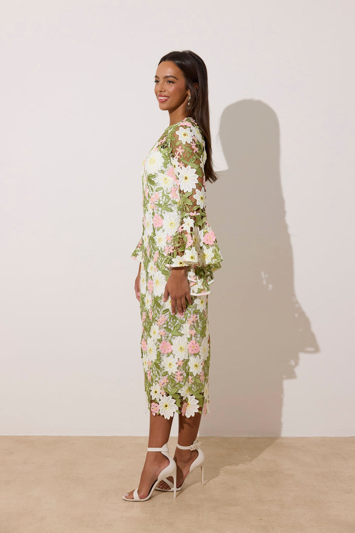 Rosaline Lace Midi Dress