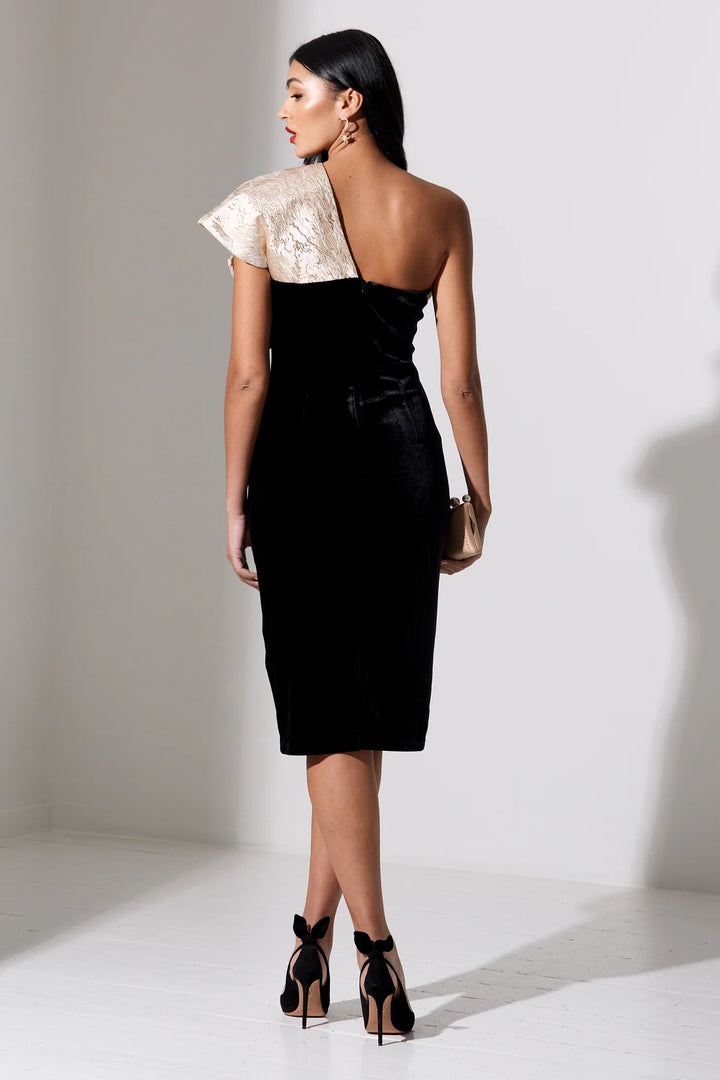 Raphelite Velvet Bow Dress