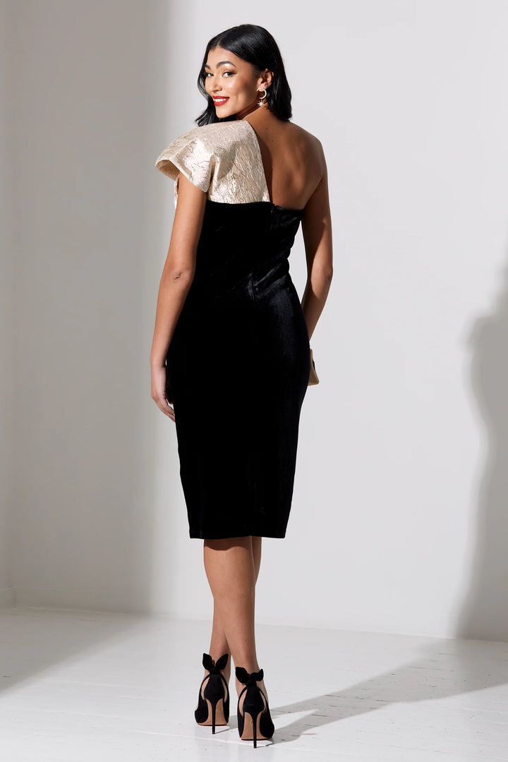 Raphelite Velvet Bow Dress